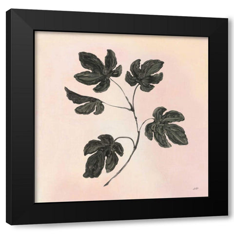 Botanical Study III Blush Black Modern Wood Framed Art Print with Double Matting by Purinton, Julia