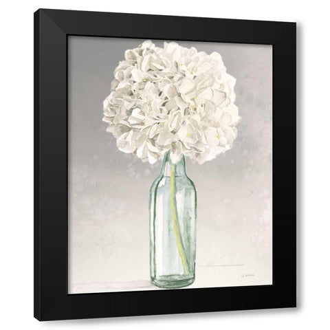 Tranquil Blossoms II Green Crop Black Modern Wood Framed Art Print by Wiens, James