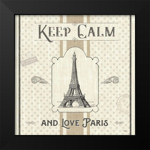 Paris Farmhouse V Black Modern Wood Framed Art Print by Pela Studio