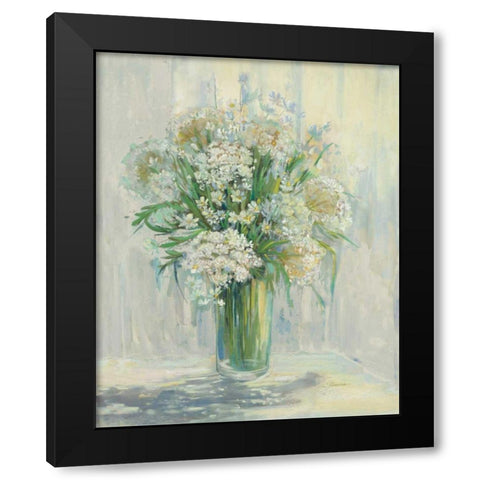 Radiant Lace Neutral Black Modern Wood Framed Art Print by Rowan, Carol