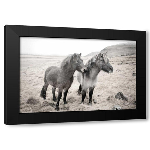 Bjarni and Imir I BW Black Modern Wood Framed Art Print by Marshall, Laura