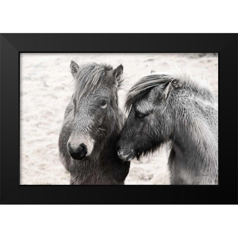Bjarni and Imir II BW Black Modern Wood Framed Art Print by Marshall, Laura