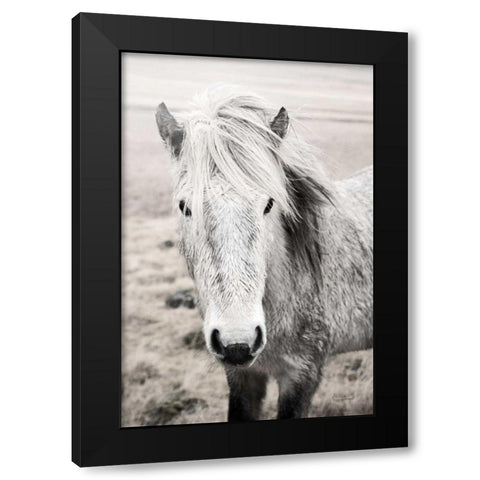 Heida II BW Black Modern Wood Framed Art Print with Double Matting by Marshall, Laura