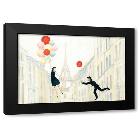 Aloft In Paris I Black Modern Wood Framed Art Print with Double Matting by Purinton, Julia