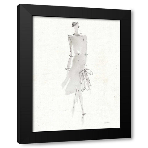 La Fashion I Gray v2 Black Modern Wood Framed Art Print by Tavoletti, Anne