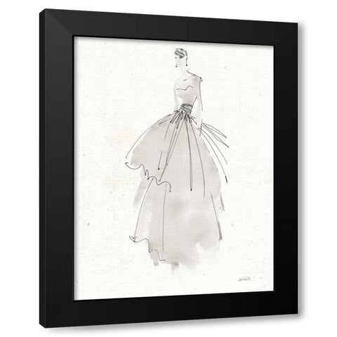 La Fashion II Gray v2 Black Modern Wood Framed Art Print by Tavoletti, Anne