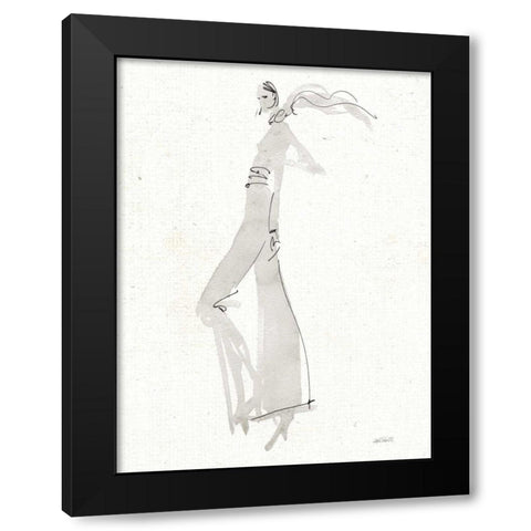 La Fashion III Gray v2 Black Modern Wood Framed Art Print by Tavoletti, Anne