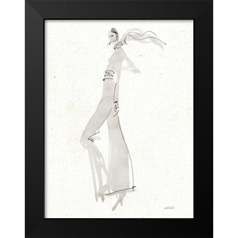 La Fashion III Gray v2 Black Modern Wood Framed Art Print by Tavoletti, Anne