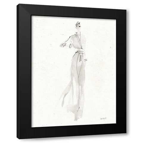 La Fashion IV Gray v2 Black Modern Wood Framed Art Print by Tavoletti, Anne