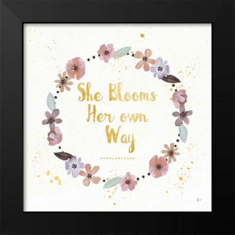 Simply Amazing I Bloom Black Modern Wood Framed Art Print by Aiken, Jess
