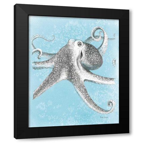 Coastal Sea Life II v2 Black Modern Wood Framed Art Print with Double Matting by Grove, Beth