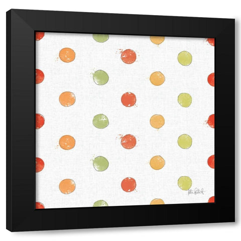 Orchard Harvest Pattern VA Black Modern Wood Framed Art Print by Pertiet, Katie
