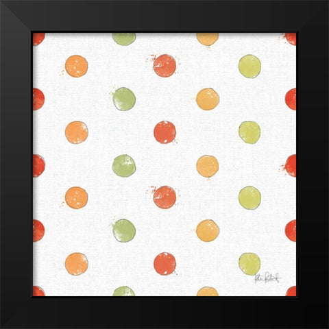 Orchard Harvest Pattern VA Black Modern Wood Framed Art Print by Pertiet, Katie