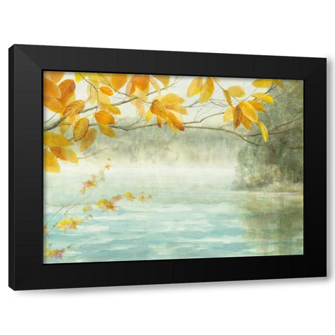 View from the Shore Black Modern Wood Framed Art Print with Double Matting by Nai, Danhui