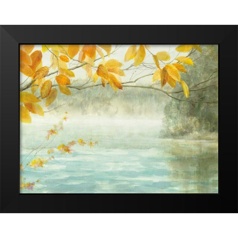 View from the Shore Black Modern Wood Framed Art Print by Nai, Danhui