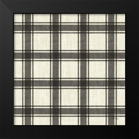 Paris Farmhouse Pattern IIA Black Modern Wood Framed Art Print by Pela Studio