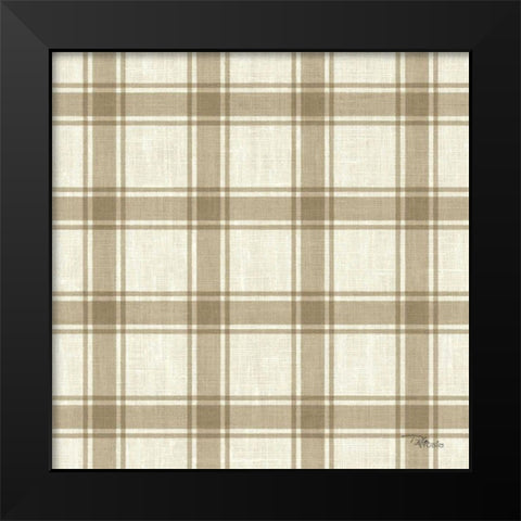 Paris Farmhouse Pattern IIB Black Modern Wood Framed Art Print by Pela Studio