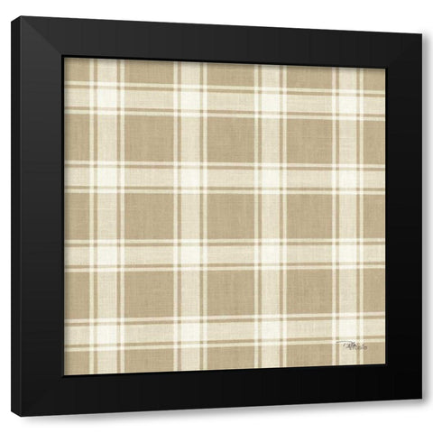 Paris Farmhouse Pattern IIE Black Modern Wood Framed Art Print with Double Matting by Pela Studio