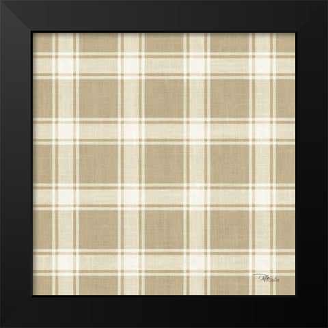 Paris Farmhouse Pattern IIE Black Modern Wood Framed Art Print by Pela Studio