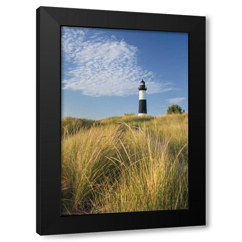 Big Sable Point Lighthouse I Black Modern Wood Framed Art Print by Majchrowicz, Alan