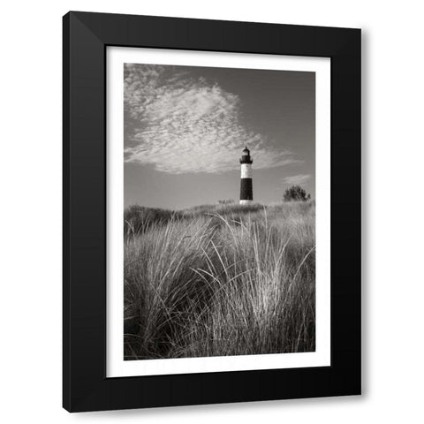 Big Sable Point Lighthouse I BW Black Modern Wood Framed Art Print by Majchrowicz, Alan