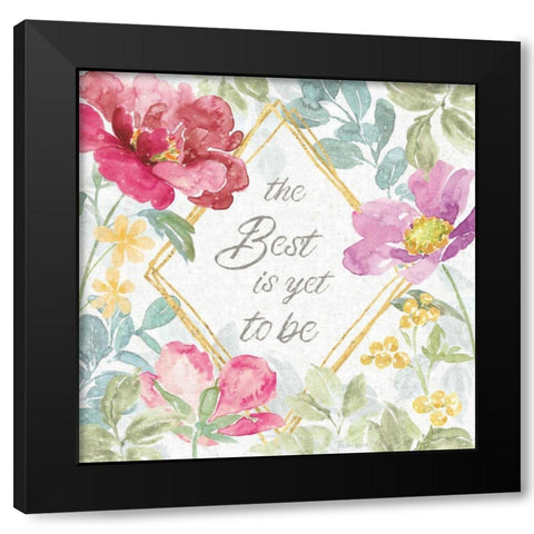 Springtime Bloom IV Black Modern Wood Framed Art Print with Double Matting by Grove, Beth