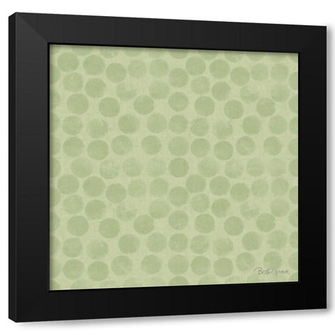 Springtime Bloom Pattern IIIB Black Modern Wood Framed Art Print with Double Matting by Grove, Beth