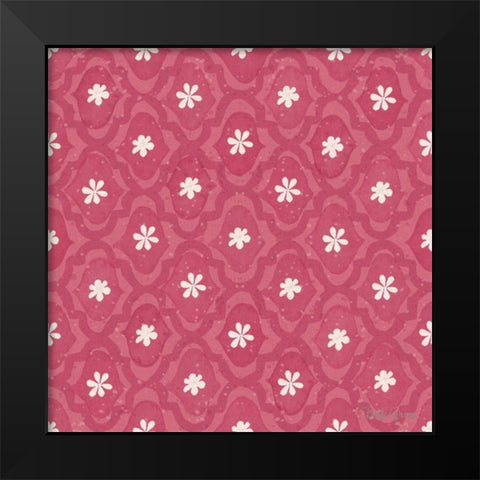 Springtime Bloom Pattern IVD Black Modern Wood Framed Art Print by Grove, Beth