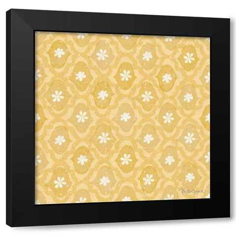 Springtime Bloom Pattern IVE Black Modern Wood Framed Art Print with Double Matting by Grove, Beth