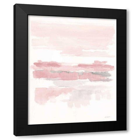 Blush Wetlands Crop Black Modern Wood Framed Art Print by Schick, Mike
