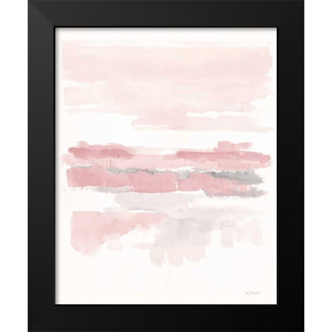 Blush Wetlands Crop Black Modern Wood Framed Art Print by Schick, Mike