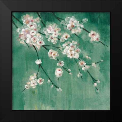 Cherry Cloud II Jade Black Modern Wood Framed Art Print by Vassileva, Silvia