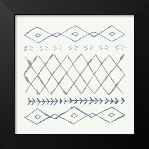 Nordic Vibes IV Blue Black Modern Wood Framed Art Print by Hershey, Moira