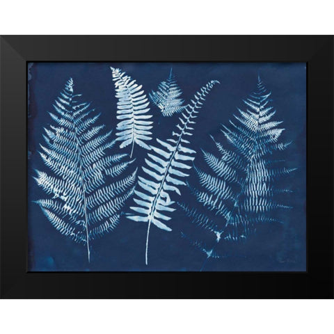 Nature By The Lake - Ferns I Black Modern Wood Framed Art Print by Rhue, Piper
