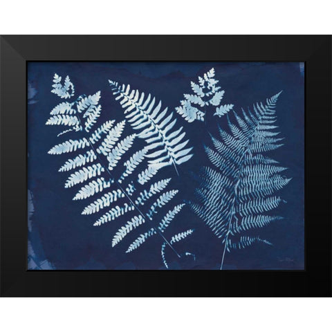 Nature By The Lake - Ferns II Black Modern Wood Framed Art Print by Rhue, Piper
