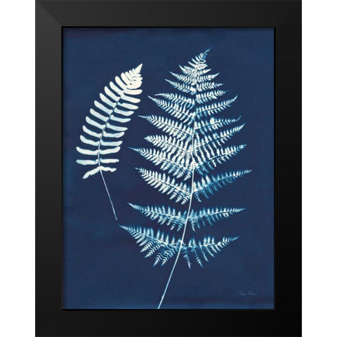 Nature By The Lake - Ferns V Black Modern Wood Framed Art Print by Rhue, Piper