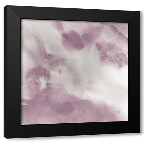 Mauve Indigo Flow II Black Modern Wood Framed Art Print with Double Matting by Paschke, Chris