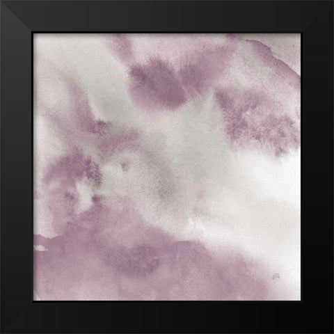 Mauve Indigo Flow II Black Modern Wood Framed Art Print by Paschke, Chris