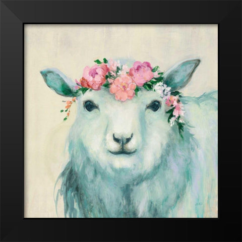 Festival Girl V Black Modern Wood Framed Art Print by Purinton, Julia