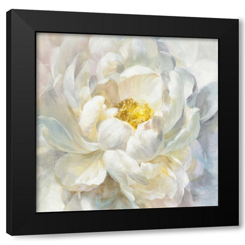 Summer Joy I Black Modern Wood Framed Art Print with Double Matting by Nai, Danhui