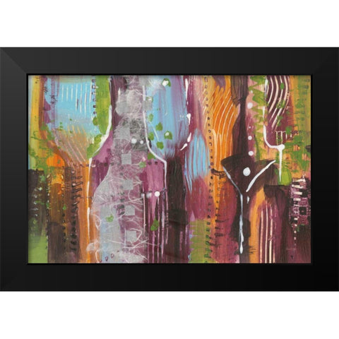 Wine Time One Black Modern Wood Framed Art Print by Griggs, Jan