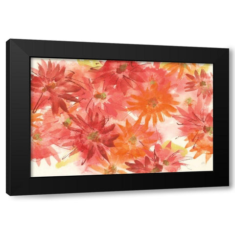 Flowers Afield III Black Modern Wood Framed Art Print with Double Matting by Paschke, Chris