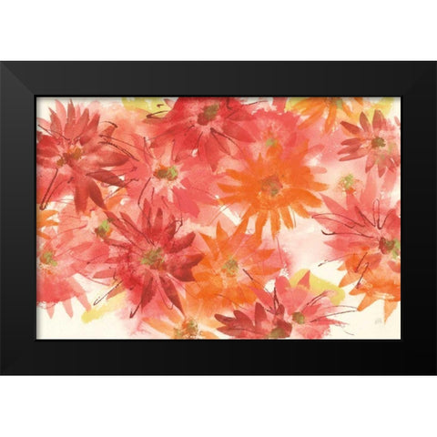 Flowers Afield III Black Modern Wood Framed Art Print by Paschke, Chris