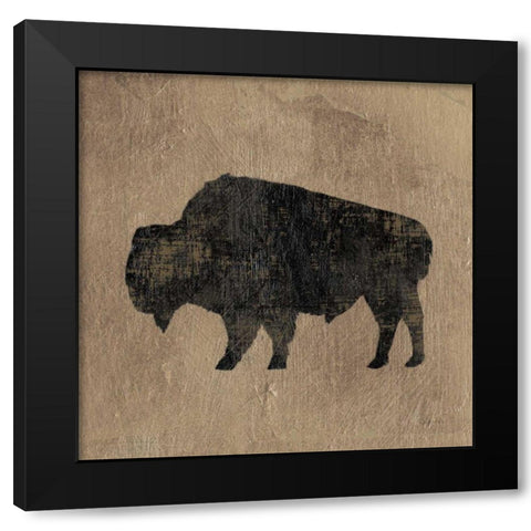 Brown Lodge II Black Modern Wood Framed Art Print with Double Matting by Wiens, James