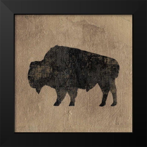 Brown Lodge II Black Modern Wood Framed Art Print by Wiens, James