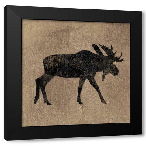 Brown Lodge III Black Modern Wood Framed Art Print with Double Matting by Wiens, James