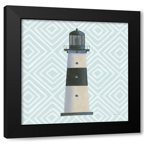 A Day at Sea III Aqua Black Modern Wood Framed Art Print by Wiens, James