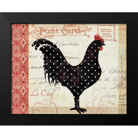 Campagne I Black Modern Wood Framed Art Print by Pela