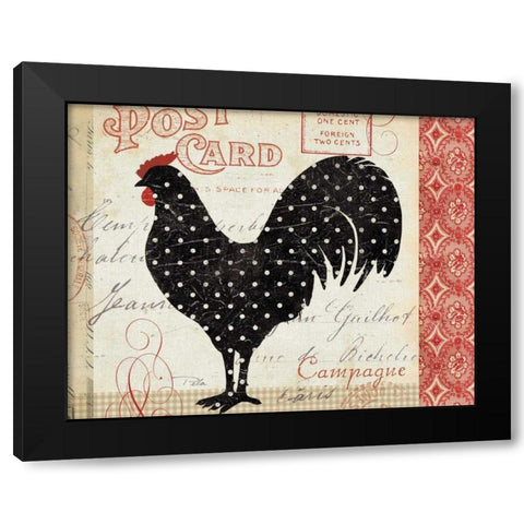 Campagne II Black Modern Wood Framed Art Print by Pela
