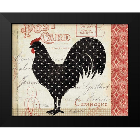 Campagne II Black Modern Wood Framed Art Print by Pela